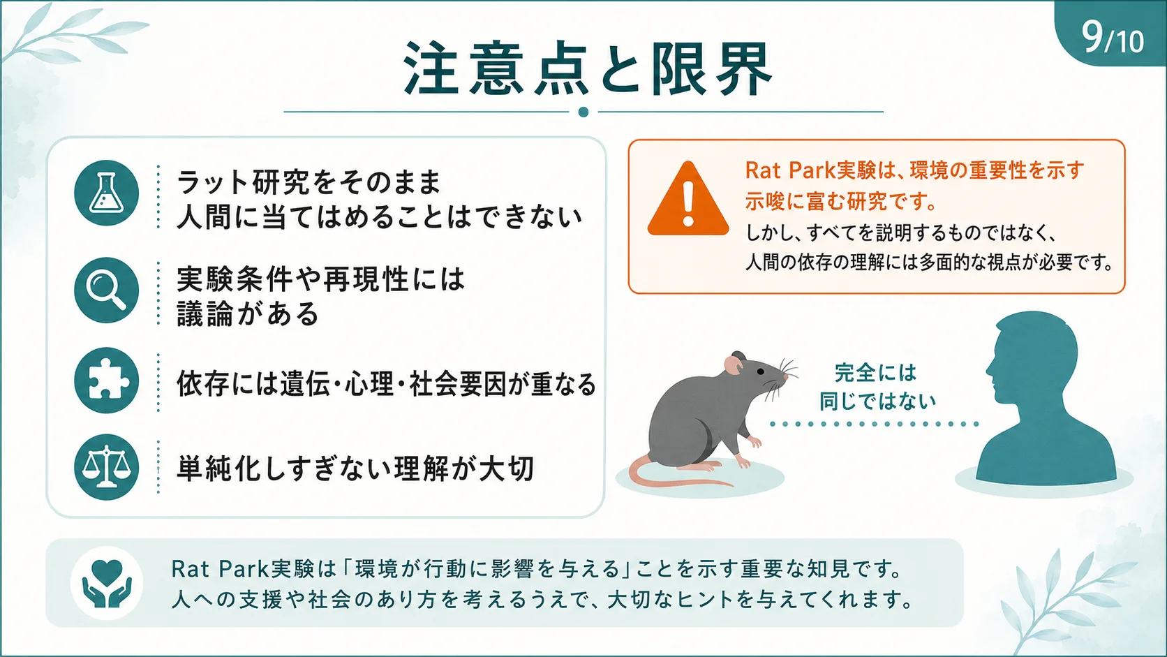 注意点と限界