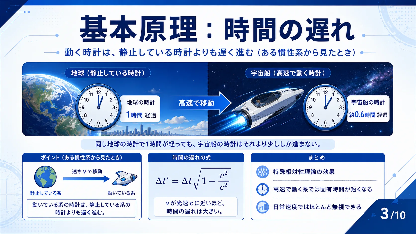 基本原理：時間の遅れ